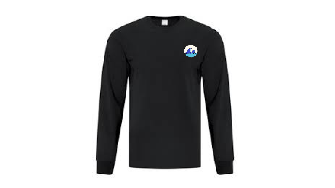 Black Long Sleeve t-shirt with company logo