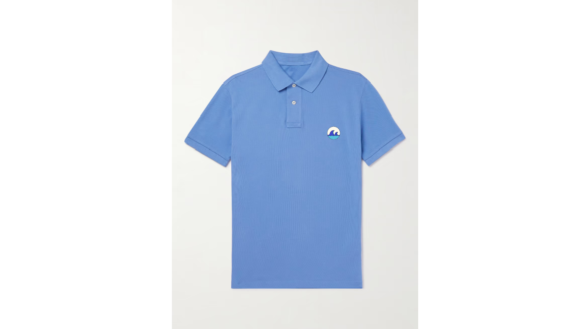 Light Blue Polo t-shirt with company logo