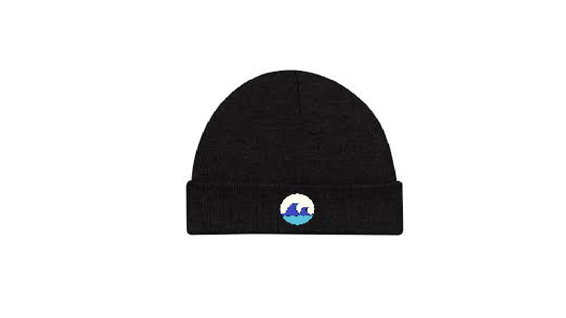 Black toque with company logo